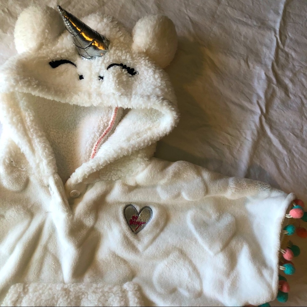 Betsey Johnson unicorn poncho